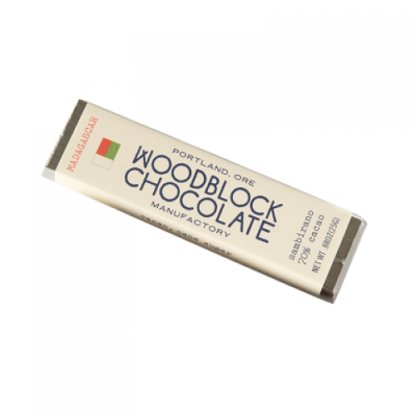 Woodblock Dark Chocolate Bar